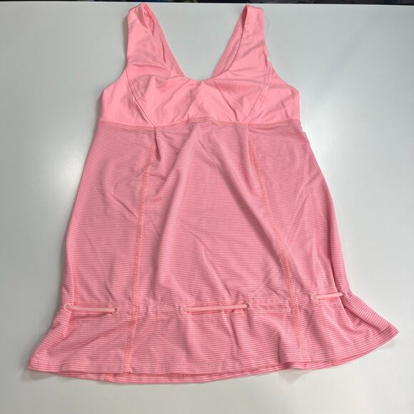 Lululemon Hustle & Bustle Tank‎ Heathered Bleached Coral / Bleached Coral Sz 4 - Picture 11 of 15